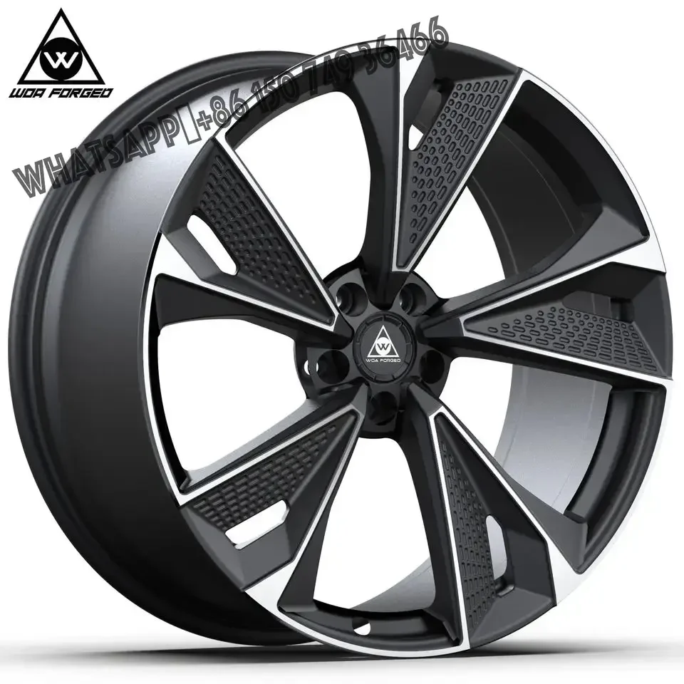 

WOAFORGED 6061-T6 Forged Wheels Alloy Car Wheel Aluminum Customized Ri Inch Black Lightweight Truck 22.5 for Audi 5 Year 4 Pcs