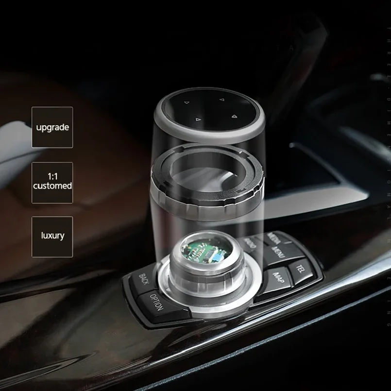Car Multimedia Buttons Cover Stickers Knob Cover For BMW 1 3 5 Series X3 X5 X6 F30 F10 F25 E71 E84 E90 E70 E60 F20 E91 E92 E93 view 4