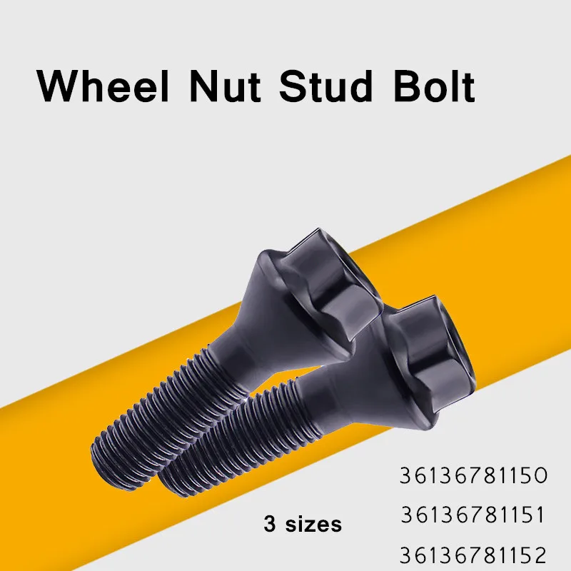 5Pcs Wheel Nut Stud Bolt 36136781150 36136781151 36136781152 For BMW E70 E70N E71 F20 F21 F22 F45 F30 F31 F34 F35 F80 F32 F33