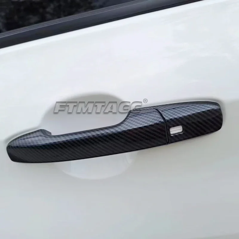 

For Toyota Yaris Ativ Vois 2023 2024 2025 ABS Carbon Fiber Exterior Car Outer Door Handle Bowl Cover Protection Stickers