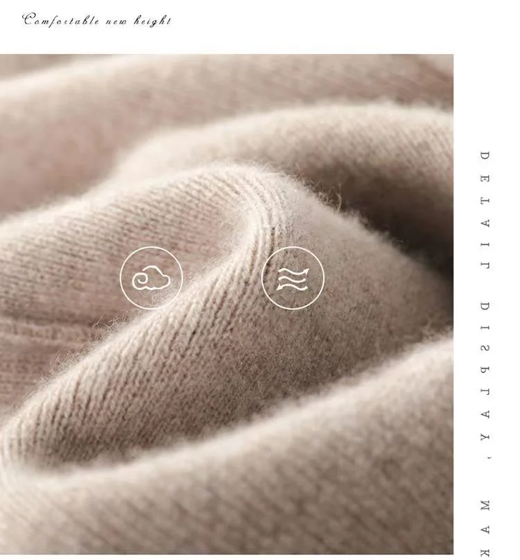 Women's 100% Pure Wool Slim Pants High Waist Autumn and Winter Cashmere Casual Knitted Pencil Pants Korean Thick Casual pants
