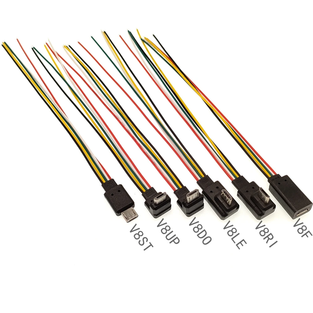 Ультра-маленькая модель DIY, 15 см, Android, кабель для передачи данных MICRO USB, луженая проволока с одной головкой, 5-жильный сварочный провод