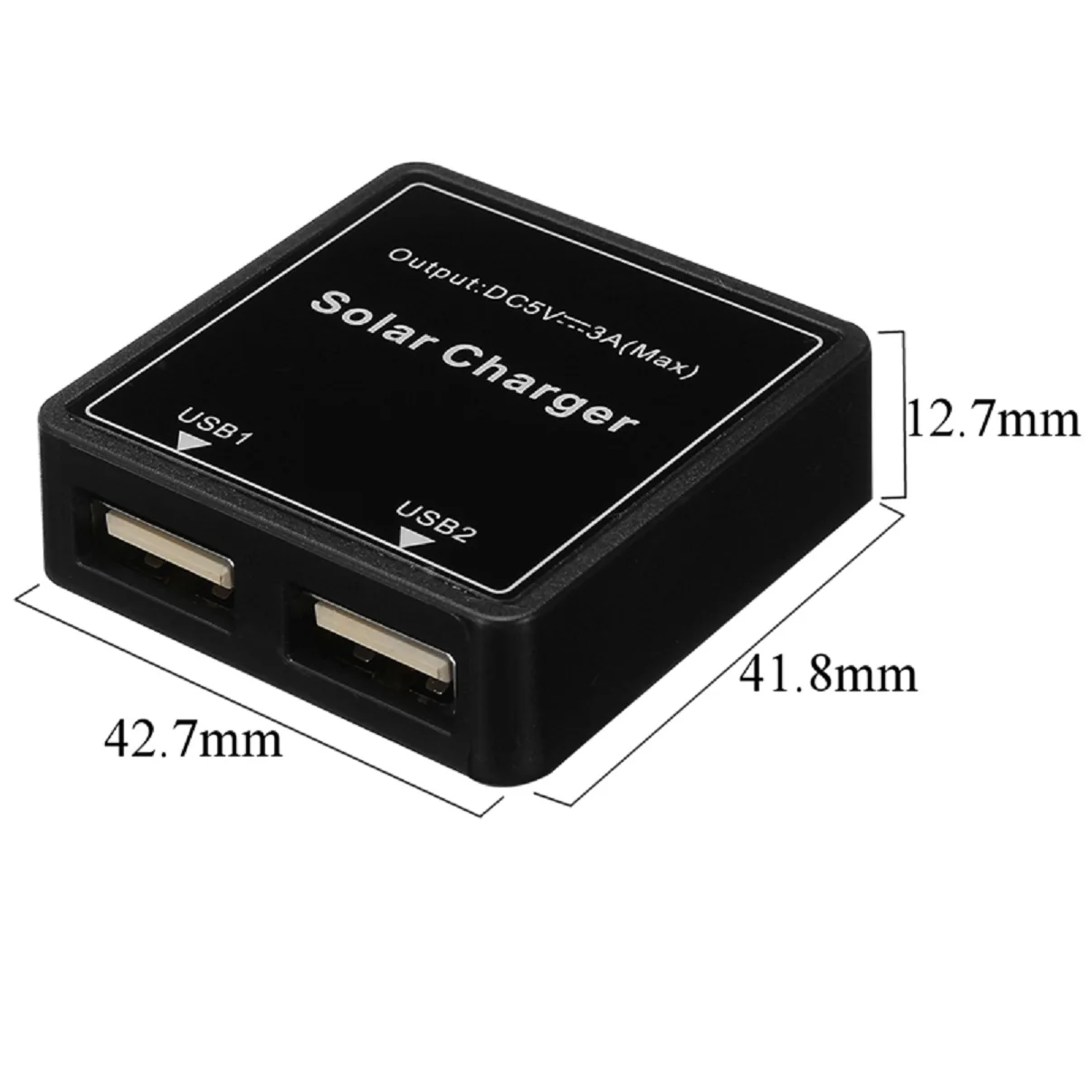 الألواح الشمسية المزدوجة USB منظم الطاقة الشمسية شاحن منظم 5-20 فولت إلى 5 فولت 3A عالية تحويل كفاءة صندوق وصلات لتقوم بها بنفسك الطاقة الشمسية