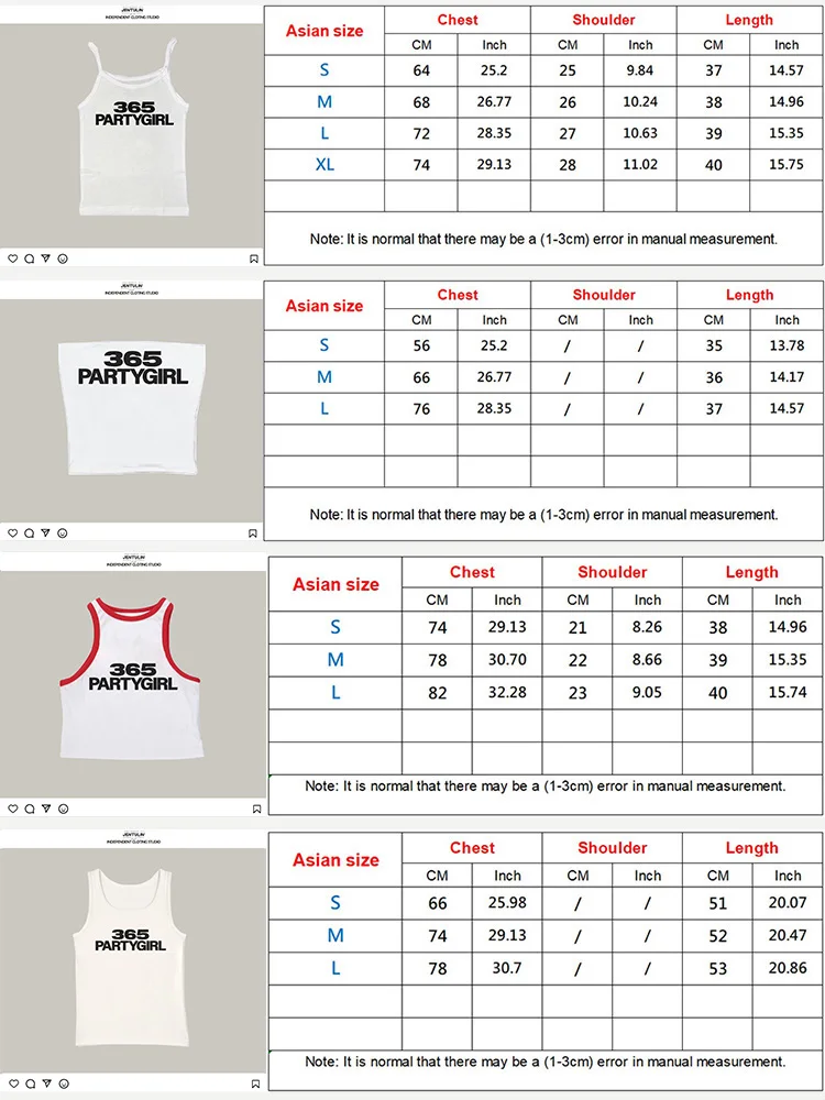Dziewczęca koszulka na imprezę 365 Retro Litera Y2k Krótki Top Seksowne Top Bez Rękawów Estetyczny Lata 90. High Street Letni Damski Top Tube