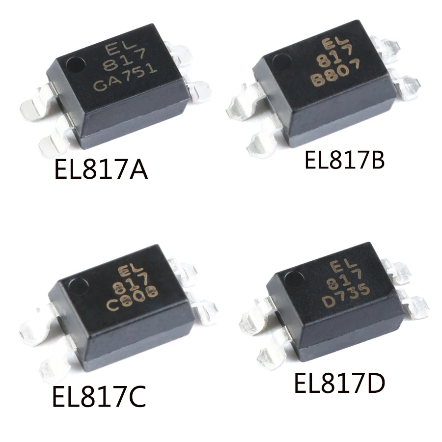 10Pcs/Lot EL817A/B/C/D Optocoupler Set SOP4 Patch IC Chip Gear Original Gear Optocoupler