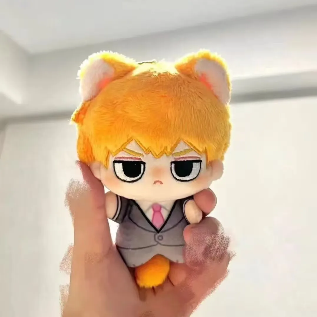 New 10cm Mini Kageyama Mob Shigeo Plush Doll Keychain Small Dimple Bag Pendant Mob Psycho 100 Anime Peripheral Stuffed Toy Gift