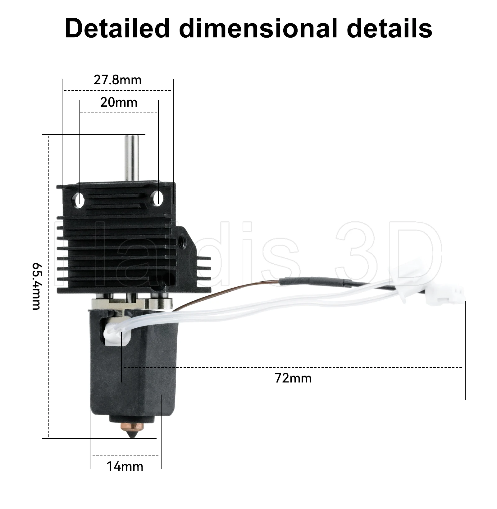 Upgrades Hotend Kit für Creality K1 K1C K1 Max Quick Swap Düsen Keramik Heizblock Thermistor Hot End Kit 3D Drucker Teil – Detail 11