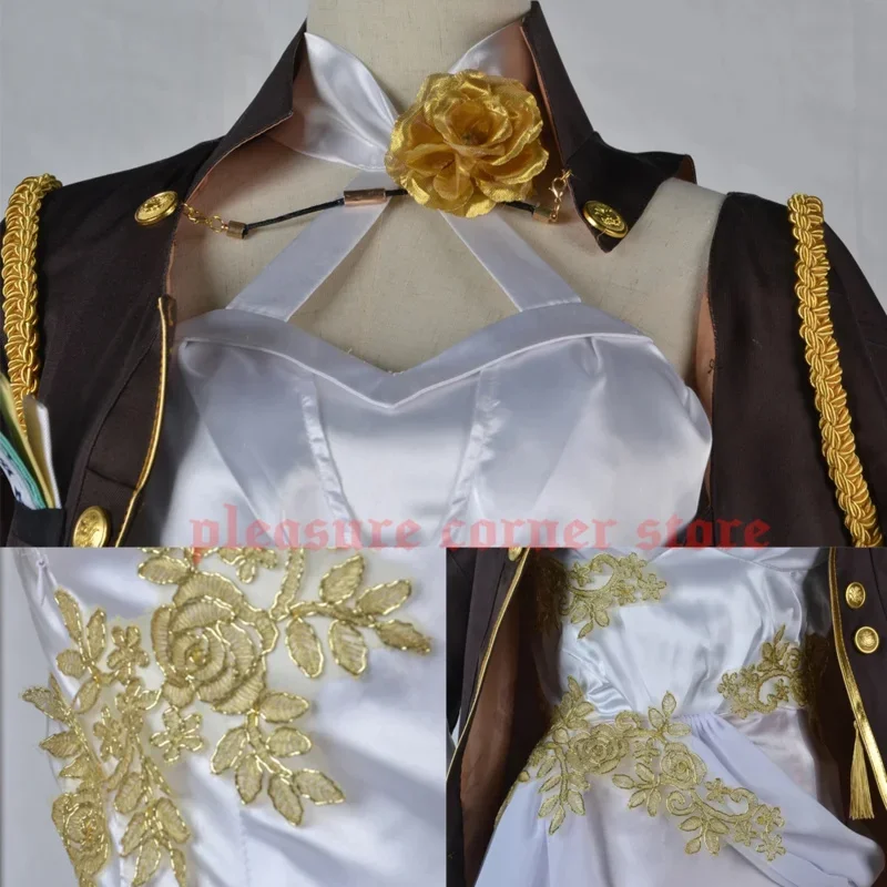 CosplayXS-3XL ใน 1IUB798J สต็อกเกม Honkai Star Rail Himeko คอสเพลย์เครื่องแต่งกายชุดสูทพร้อมอุปกรณ์เสริม Himeko วิกผมคอสเพลย์ C