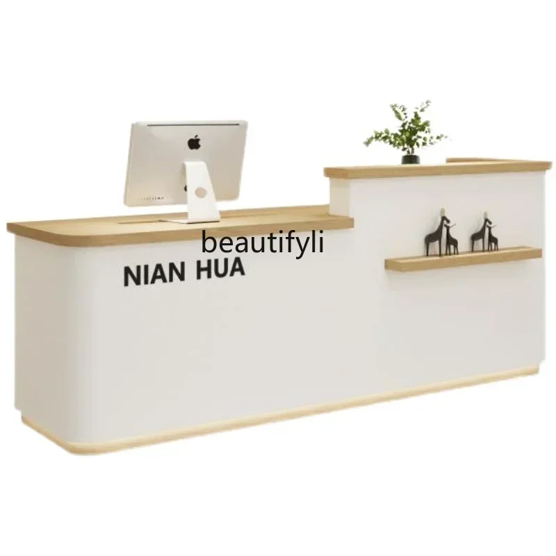 G8578 Cashier Simple Modern Small Bar Shop Small Women's Clothing Store Counter Beauty Salon Barber Corner Front Desk