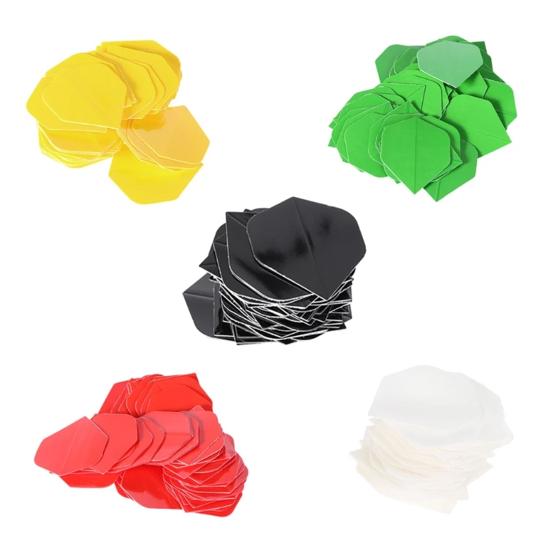 

50pcs Dart Flights for Pets, High Quality, Pure Color Darts Accessories, Replaceable Dart Wings