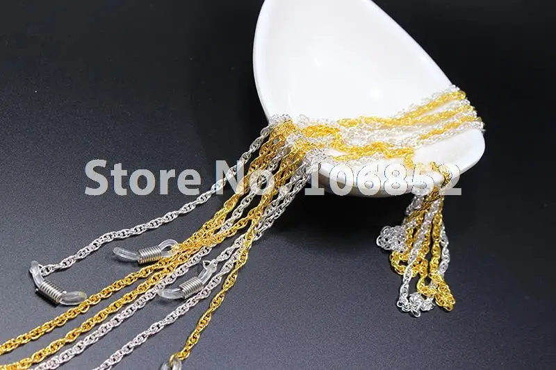 20pcs Silver Metal Sunglasses Reading Glasses Eyewear Eyelasses Cord Chain Retainer Strap Lanyard  Free Shipping