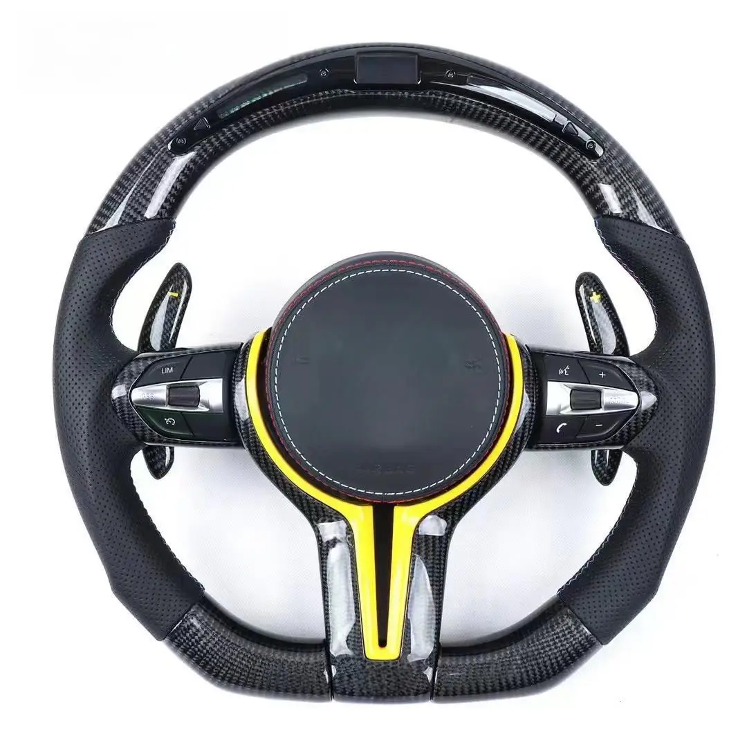 Customized Steering Wheel For Bmw F20 F30 F80 F10 X1 X2 X3 X4 X5 X6 M5 M4 M3 Carbon Fiber LED Alcantara Steering Wheel