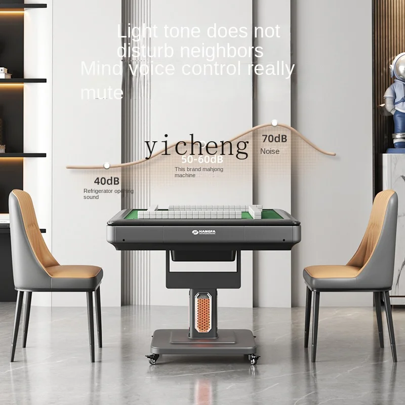 Zws Bass Mahjong Machine Automatic Dining Table Dual-Use Heating Electric Folding Modern Mahjong Table