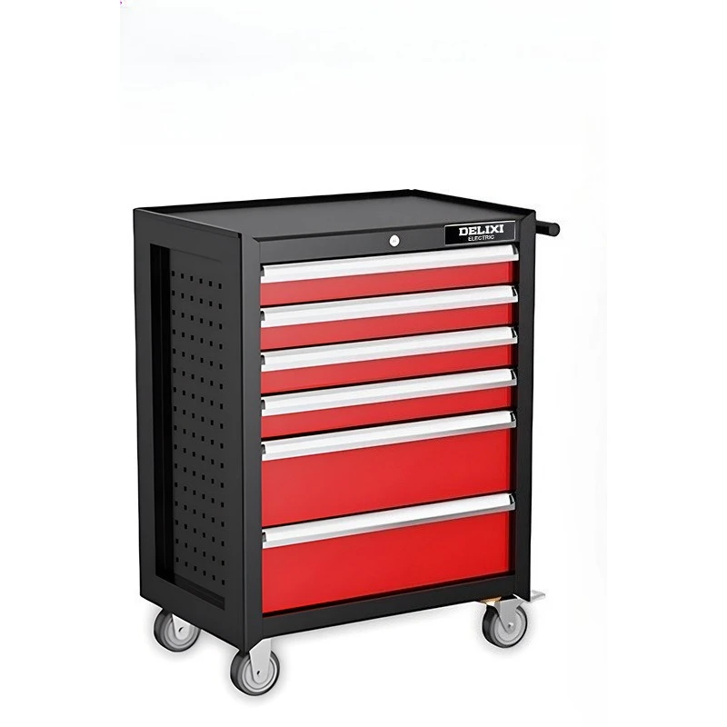 

20255 Drawers Tool Cabinet Barber Shop Use Tool Cart with Socket Metal Tool Cabinet with Hair Dryer Stand