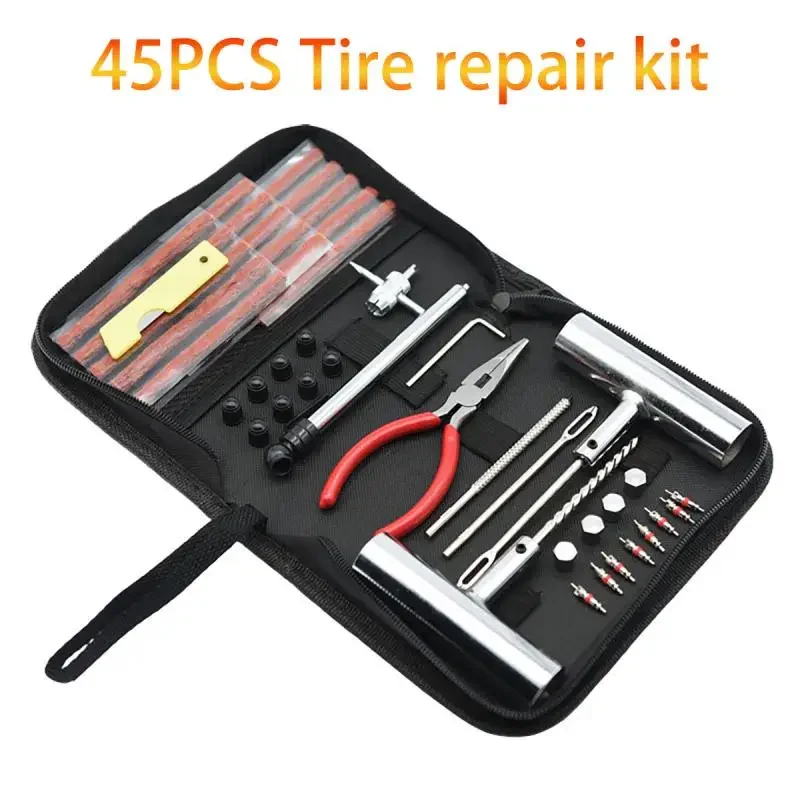 

Quick First Aid Kit, Tire Repair Tool, Bolt Tool Set, Car, Motorcycle, Electric Vehicle, Bicycle, 45 Pcs