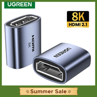 UGREEN HDMI-Compatible Coupler 8K Female to Female Extension Cable Connector for PS5 Roku Stick Monitor HD 2.1 Connector  8K
