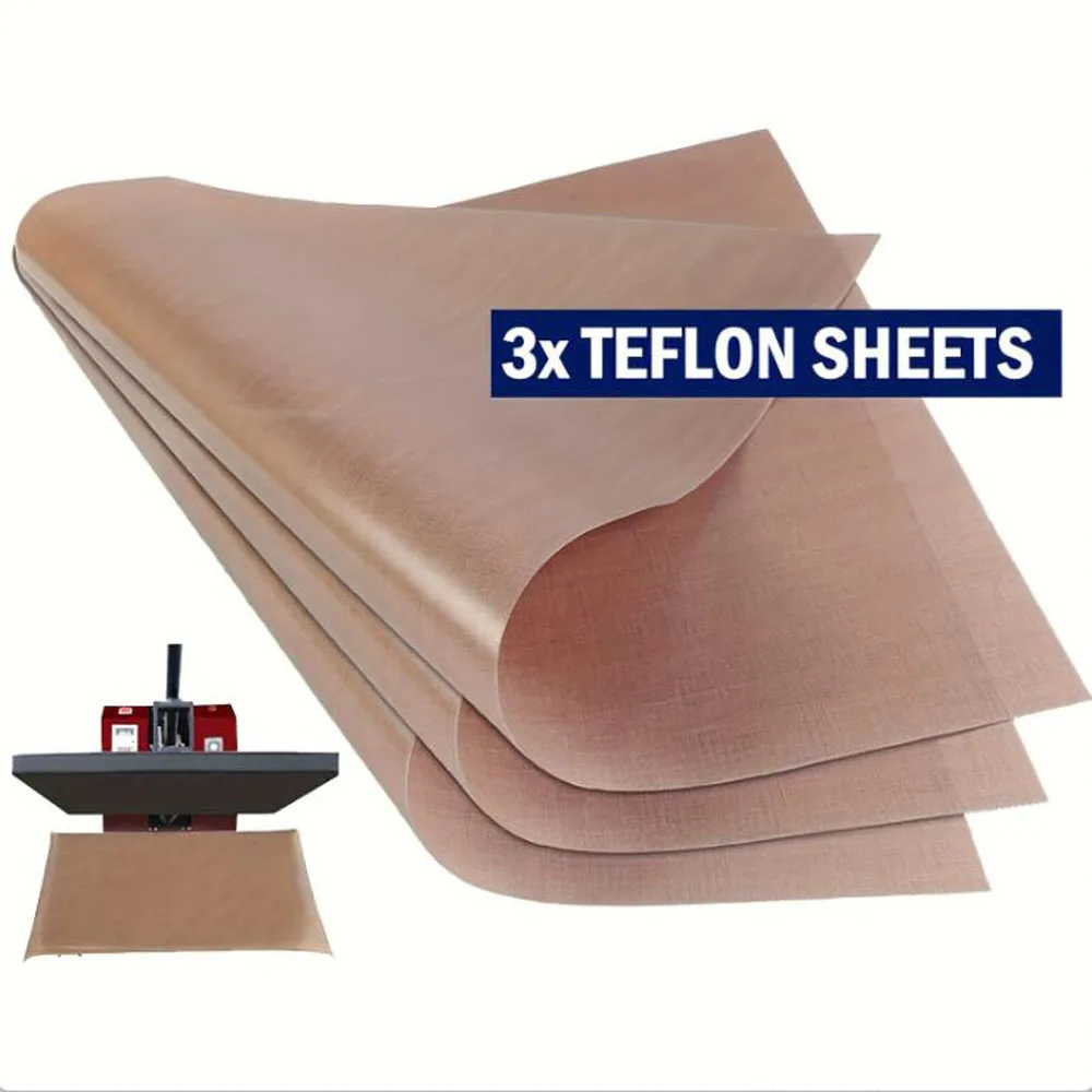 

50*70cm New PTFE Sheet for Heat Press Transfer Sheet Non Stick Heat Transfer Paper Washable Reusable Heat Resistant Bak