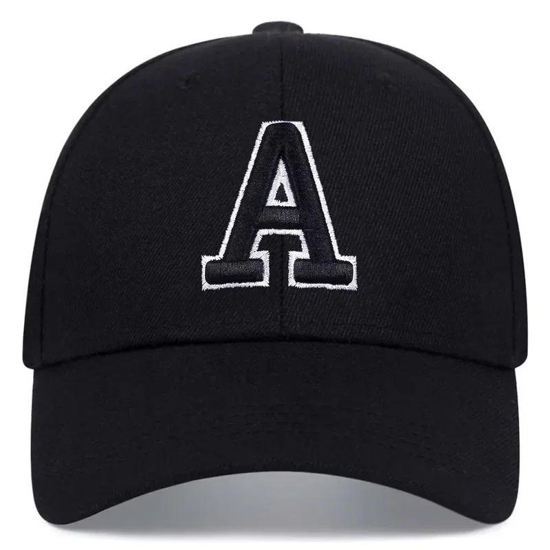 Unisex A Letter Side Ar Embroidery Baseball Caps Spring and Autumn Outdoor Adjustable Casual Hats Sunscreen Hat