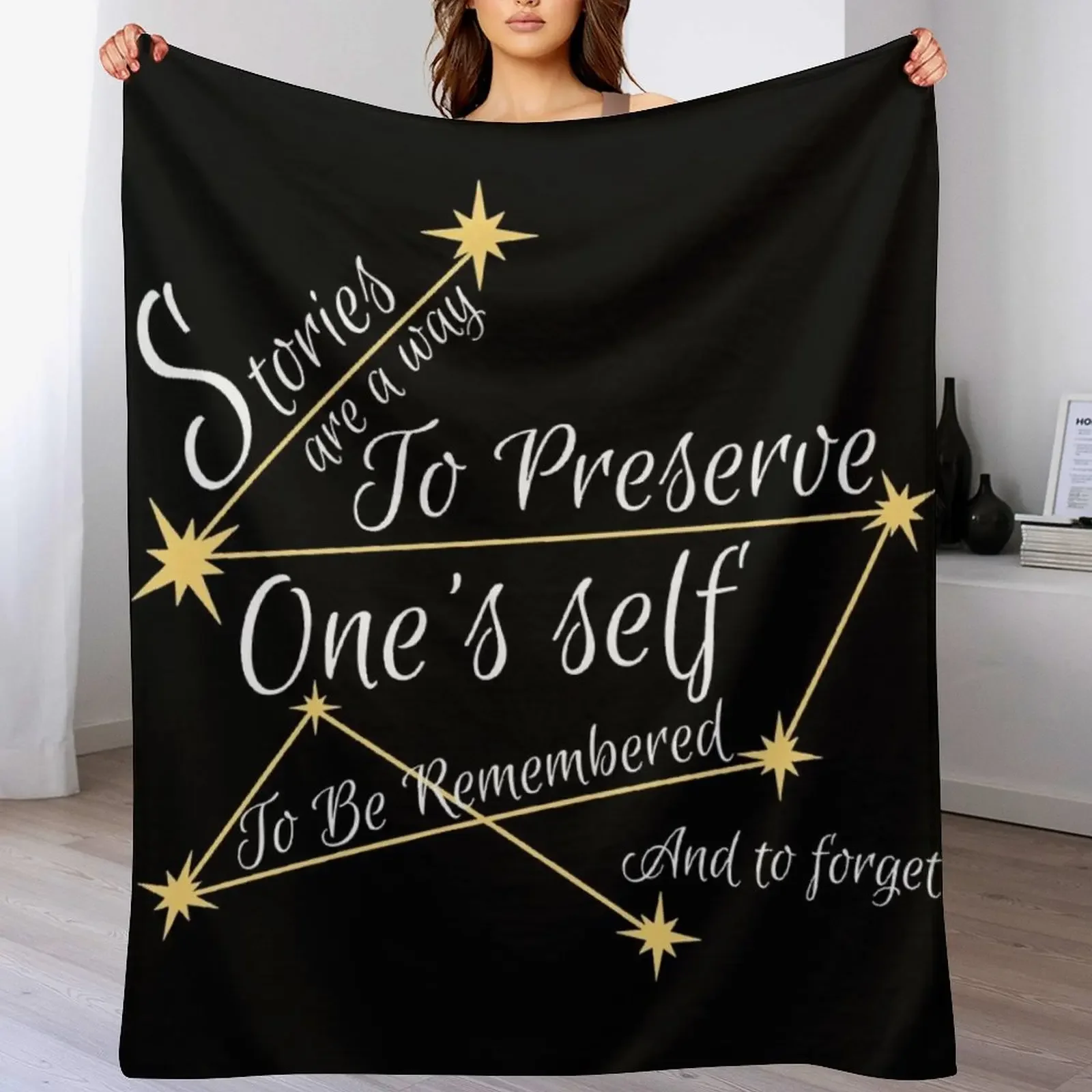 

Stories Are A Way/Addie LaRue/V E Schwab/Gifts for Readers/Shade of Magic/Bookish Tees/Literary Throw Blanket