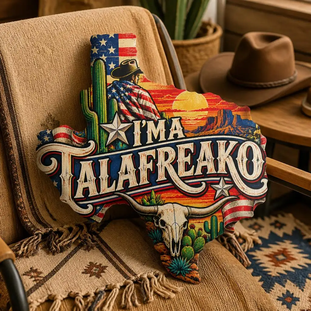 I'm A Talafreako James Talarico 2026 For US Senate Texas (3) Cushion Irregular Stuffed Throw Pillow Home Decor Gift Sofa Bed