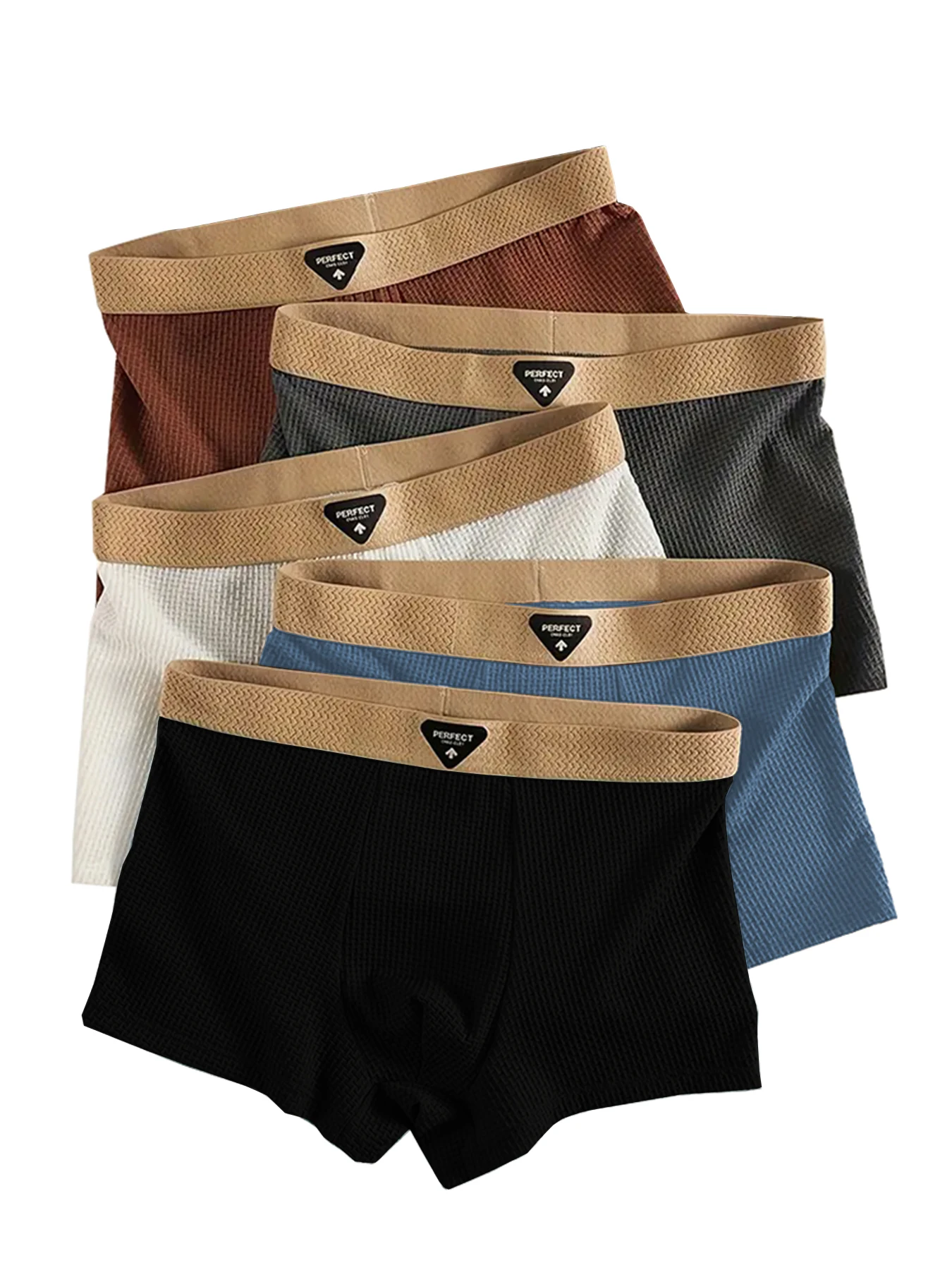 

Набор из 5 мужских трусов-боксеров больших размеров из ледяного шелка, дышащие, охлаждающие, для спорта и повседневной носки, комфортное нижнее белье L-4XL