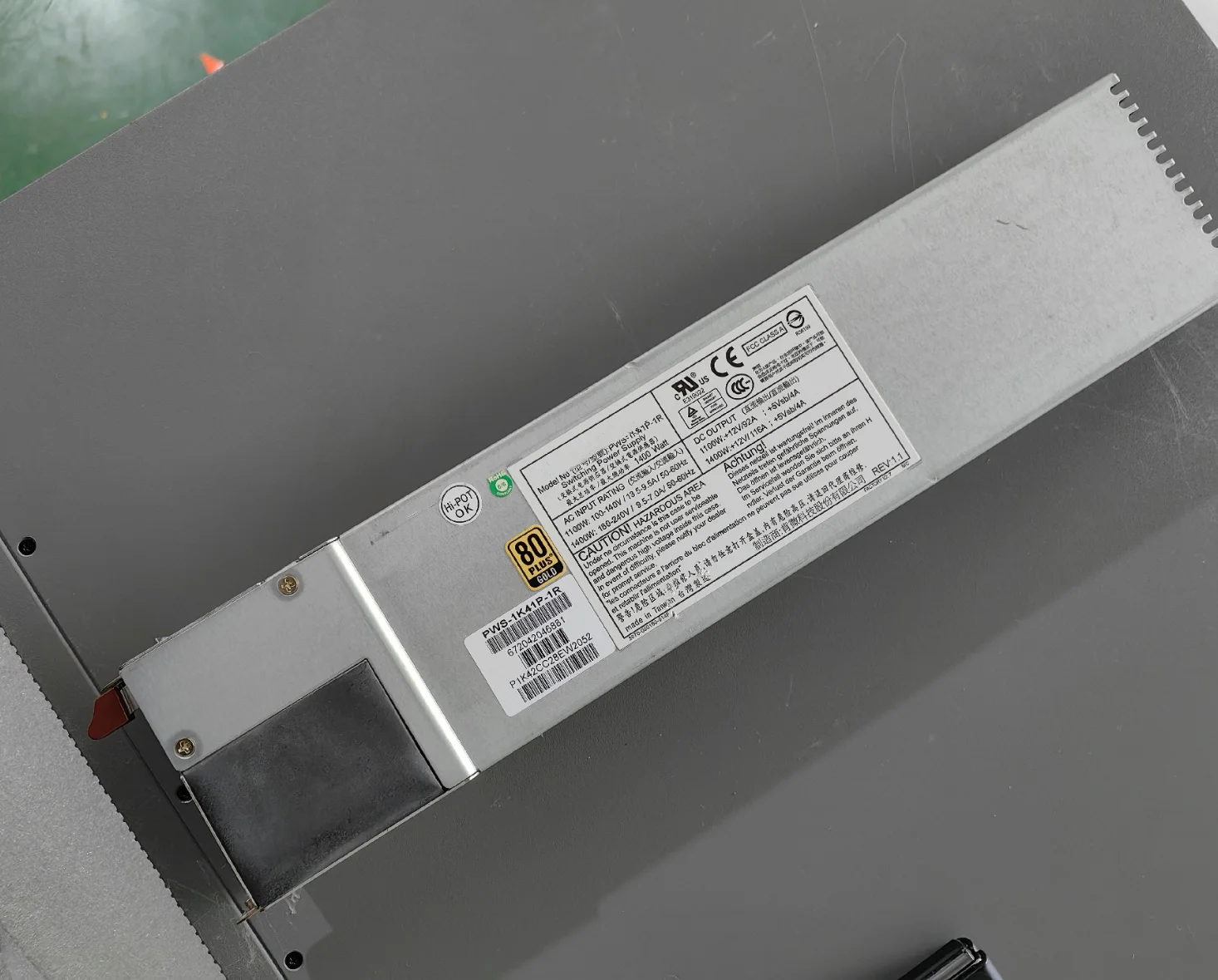 

PWS-1K41P-1R 1400W power module T740 55E server power supply