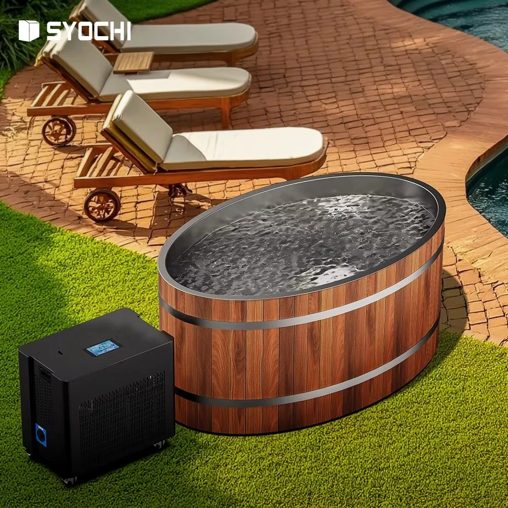 อ่างแช่น้ำเย็นแบบกันน้ำ ยี่ห้อ Syochi Steel and Wood Cedar รุ่นปี 2026 สำหรับแช่น้ำแข็ง