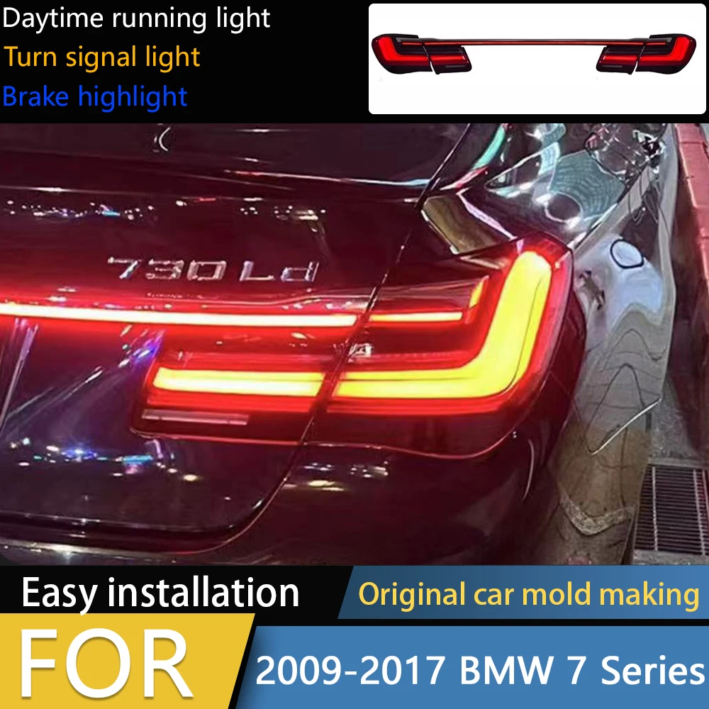

Задний фонарь для BMW 7 серии F02, светодиодный задний фонарь 2009-2015 730I 740I 760I, противотуманный тормозной сигнал поворота, автомобильные аксессуары