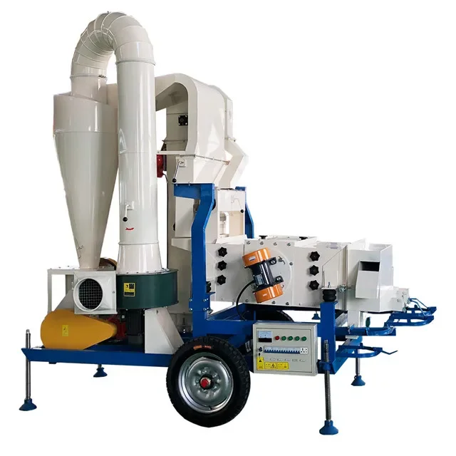 Mobile commercial use sesame seed cleaning machine small capacity grain cleaner