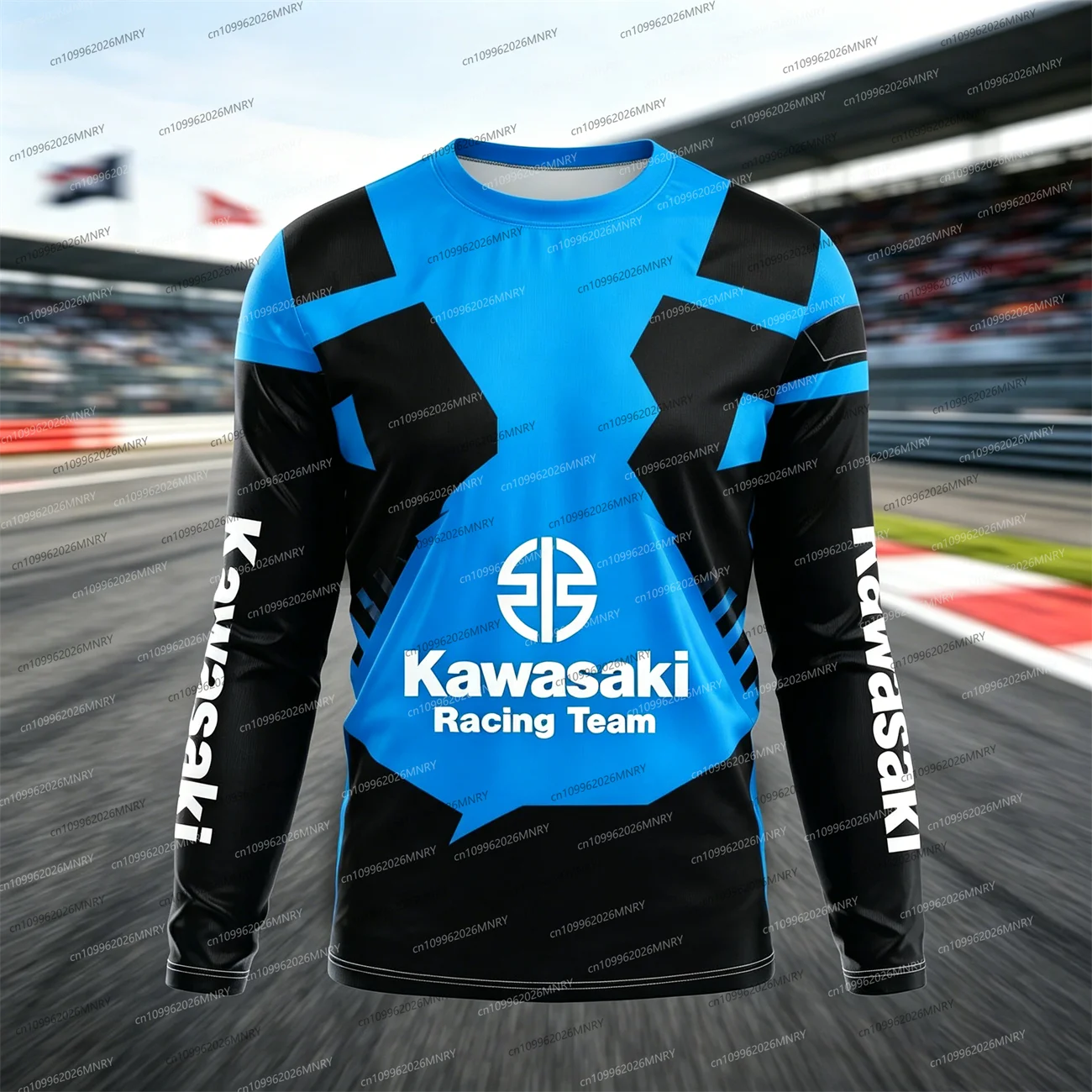 

Summer clothes for man Men Long tshirt Kawasaki Motocross Breathable Quick Drying Cycling tshit Oversized Women Long Sleeved