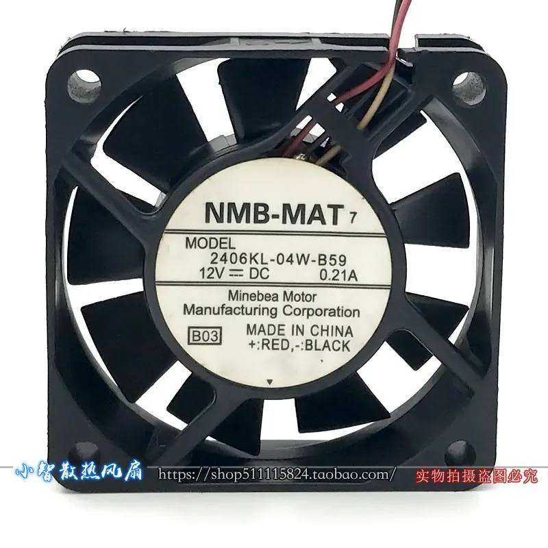ORIGINAL 2406KL-04W-B59 12V 0.21A 6015 60*60*15mm NEW COOLING FAN RADIATOR