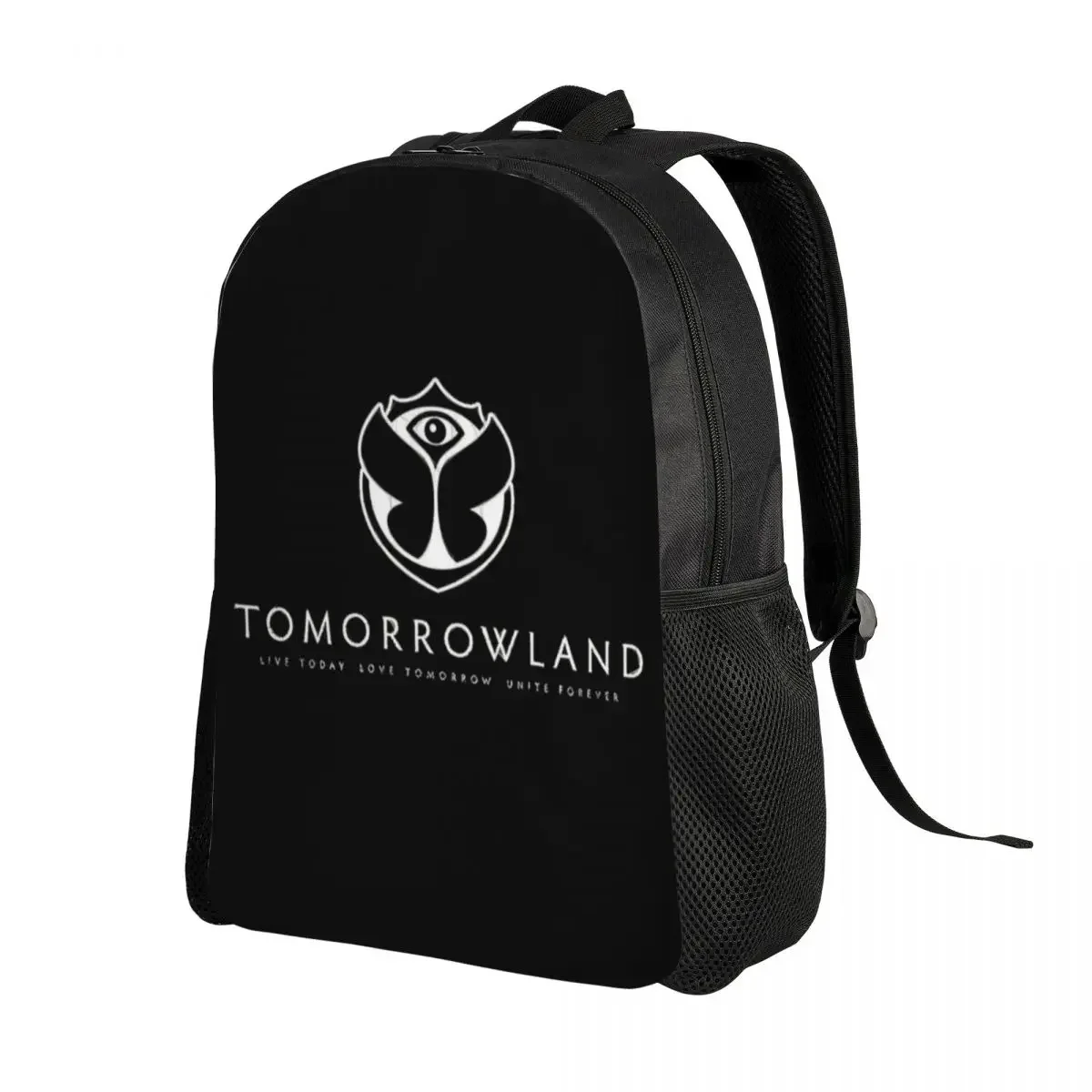 Custom Tomorrowland Backpacks for Men Women Waterproof School College Bag Print Bookbag