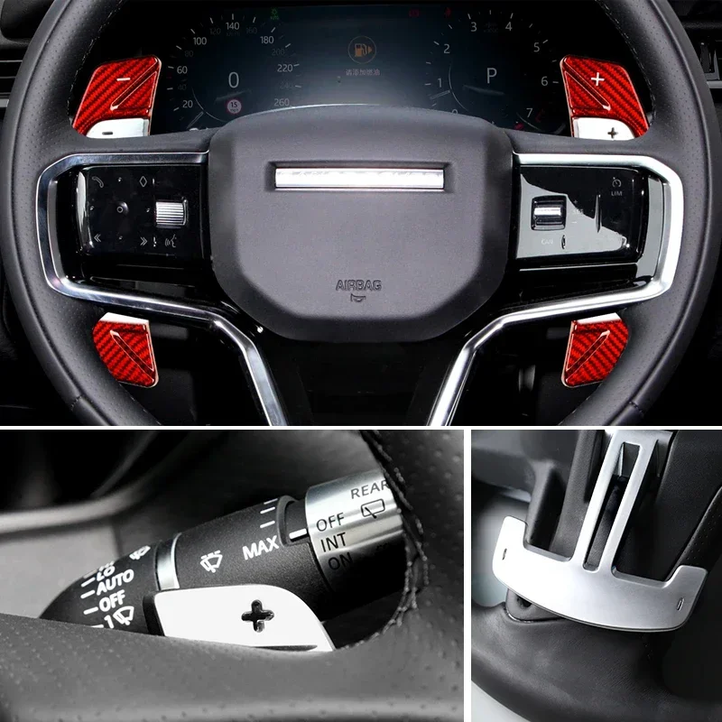 

Car Steering Wheel Pick Carbon Fiber for Land Rover 21-24 Range Rover Velar Evoque Jaguar E-PACE XEL F-PACE XFLT