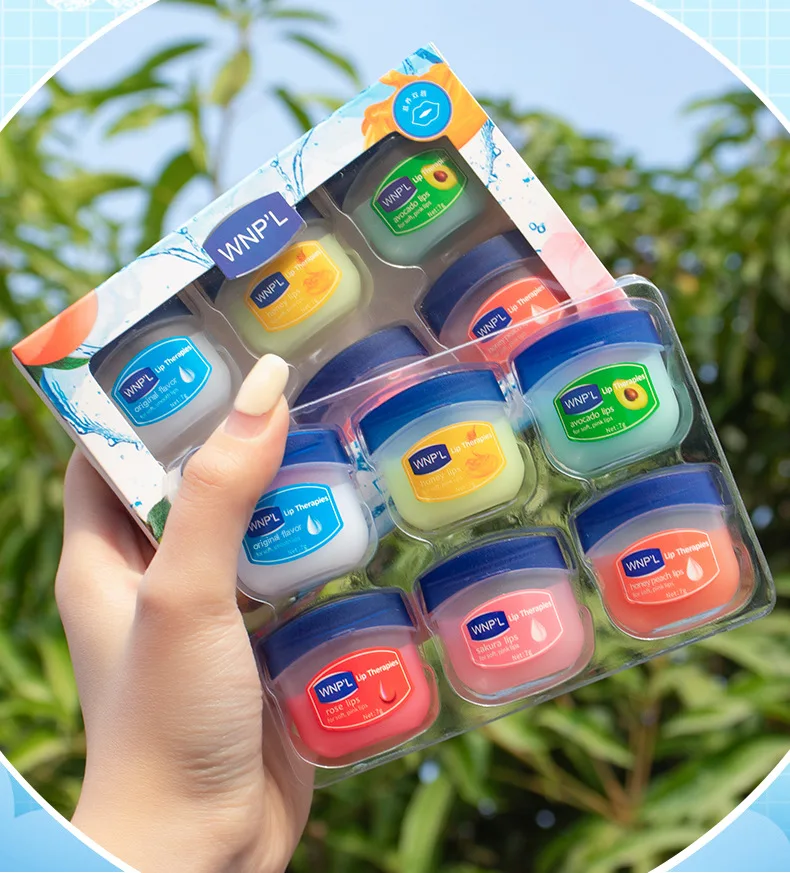 4/6/8PCS Vaseline Lip Balm Hydrating Moisturizing Non-sticky Lipstick Long Lasting Natural Plant Anti-Cracking Lip Care Korean