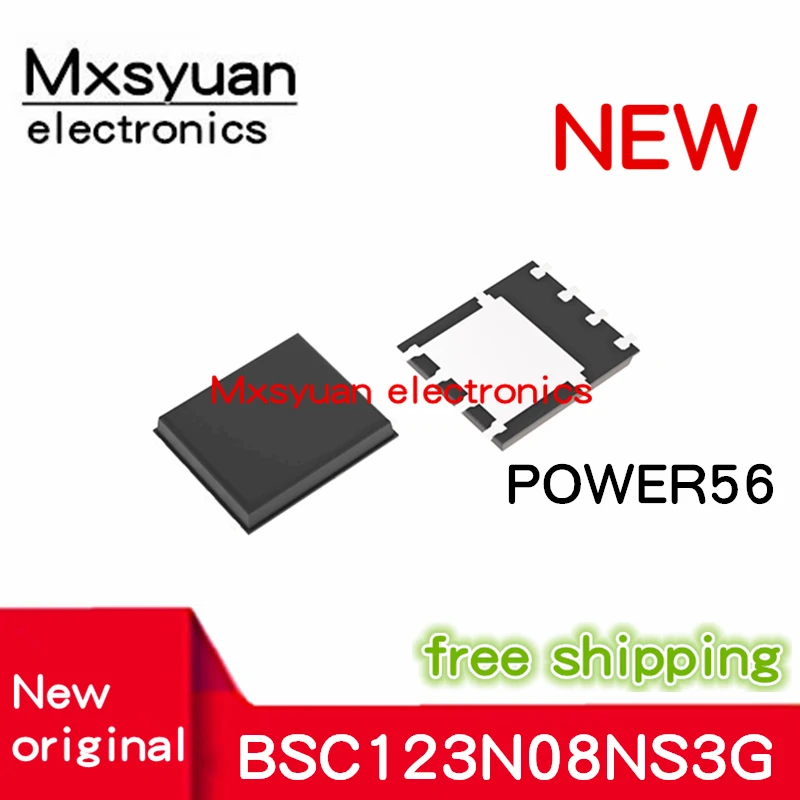 10 Uds. ~ 50 Uds./lote 123N08NS BSC123N08NS3 BSC123N08NS3G TDSON8 nuevo y original