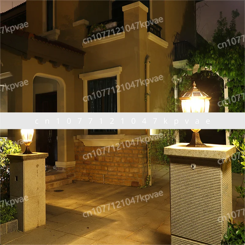 Solar stigma wall light, household outdoor, waterproof European style, courtyard