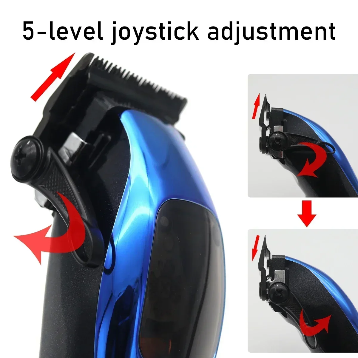 Kemei-Profissional Sem Fio Aparador De Cabelo Elétrico, Alta Velocidade, Motor Magnético, Barbeiro Cabelo Clippers, Máquina De Corte De Cabelo, 10000RPM