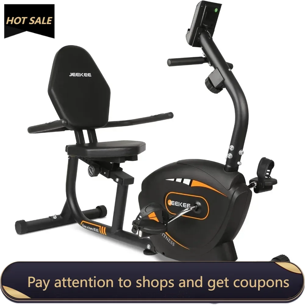 

Recumbent Exercise Bike for Adults Seniors - Indoor Magnetic Cycling Fitness Equipment for Home Workout Black