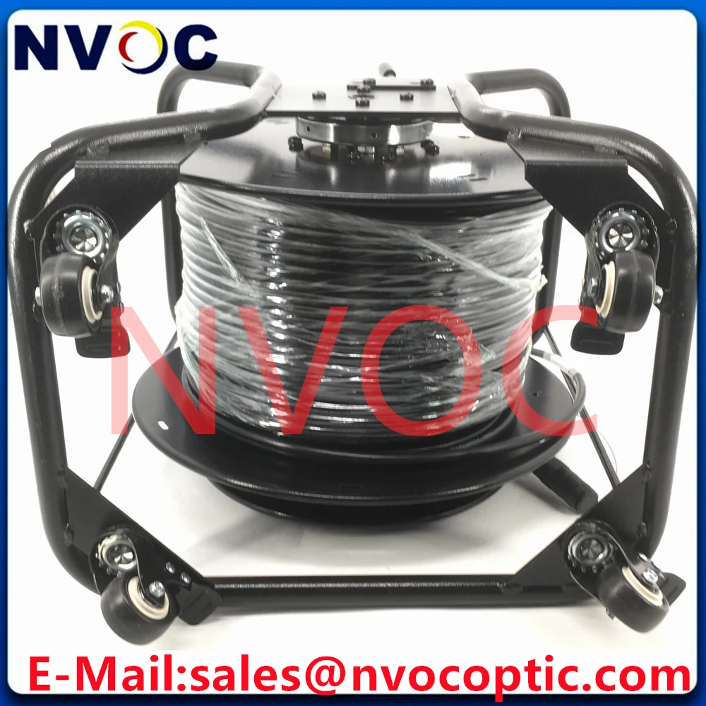 3K.93C SMPTE 150M Fiber Optic Patch Cord PVC Cable With NVOC-05 Reel,3K.93C HDTV 4K Broadcasting SMPTE Camera Armored Cable