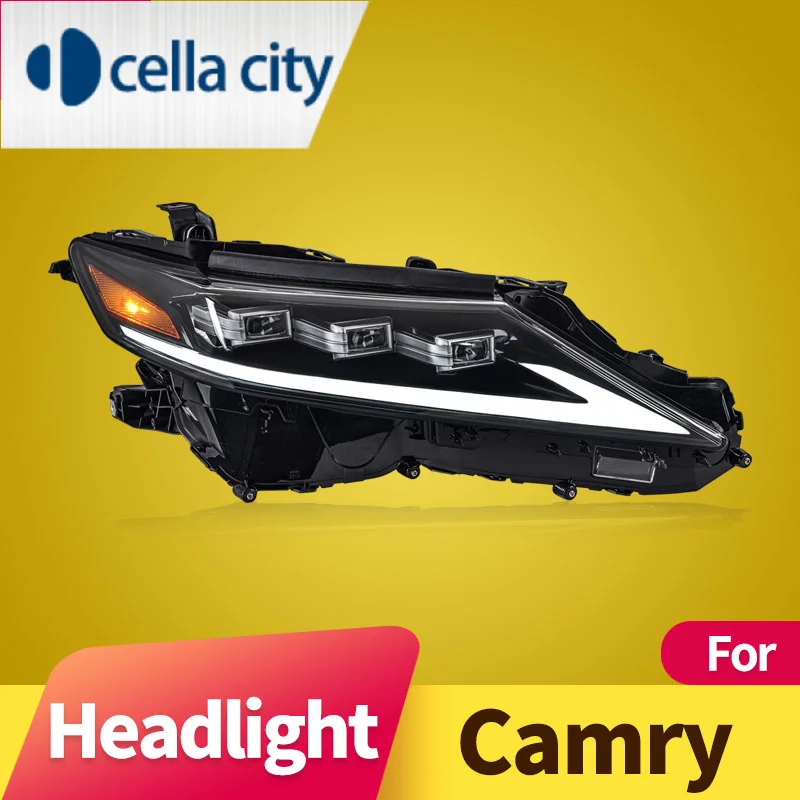 

Headlight Assembly for Toyota Camry 2018-2022 LED DRL LED Sequential Turn Signal LED Dual Beam Lens Accessories