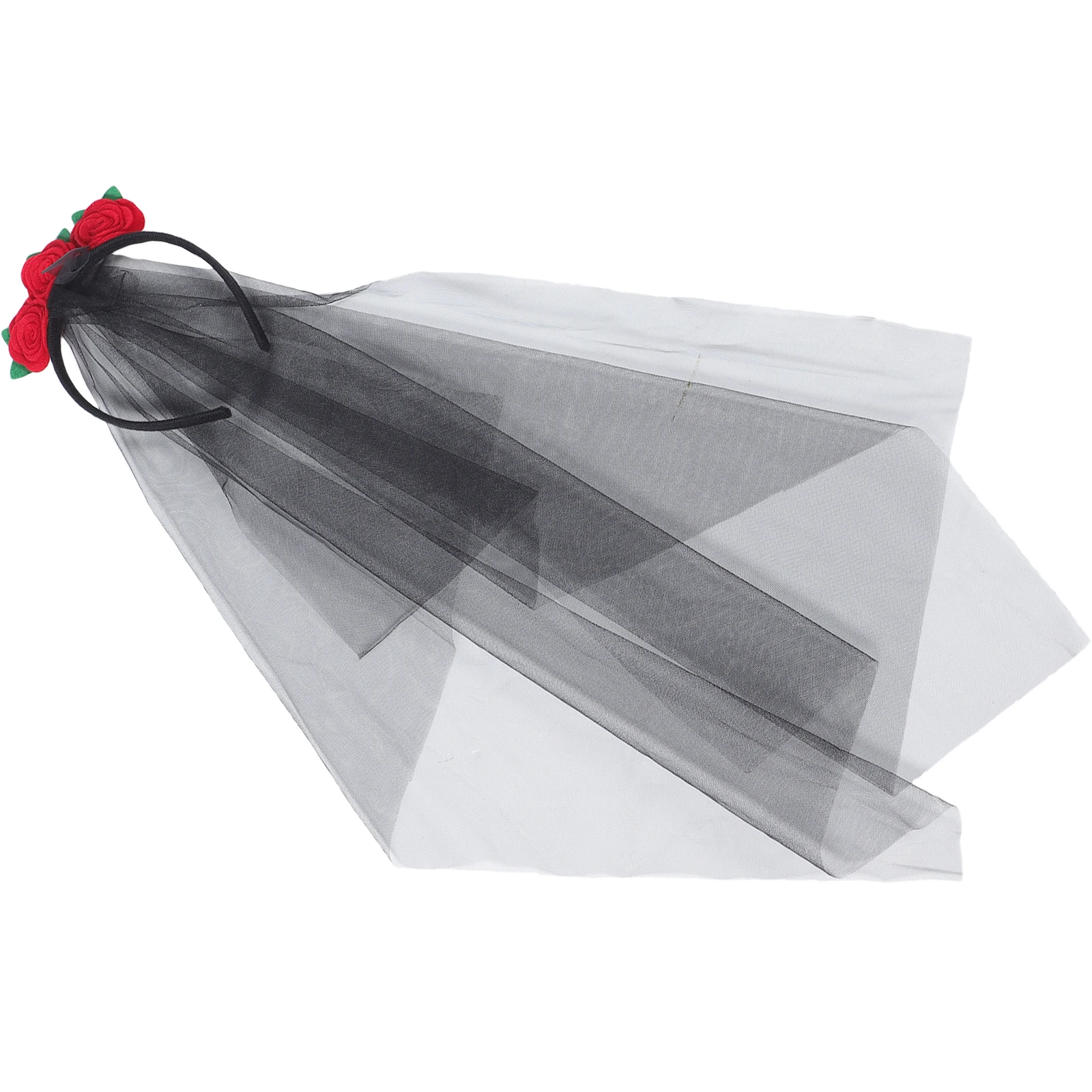 

Halloween Flower Veil Headb FG020 Stretchable Mesh Yarn Gothic Lolita Wedding Party Accessories Women Girls Costume