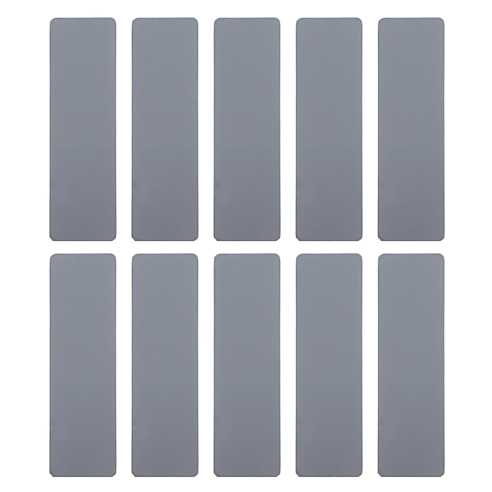 

10pcs Stainless Steel Breastplate Bottom Holder Name Labels Engraving Tags Blanks Sublimation Plaque Material Clear