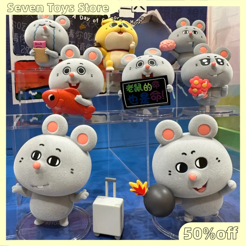 Original New 52toys Meiji&Dashu - A Day Of Corporate Blind Box Hamster Kawaii Anime Action Figure Model Surprise Box For Adult