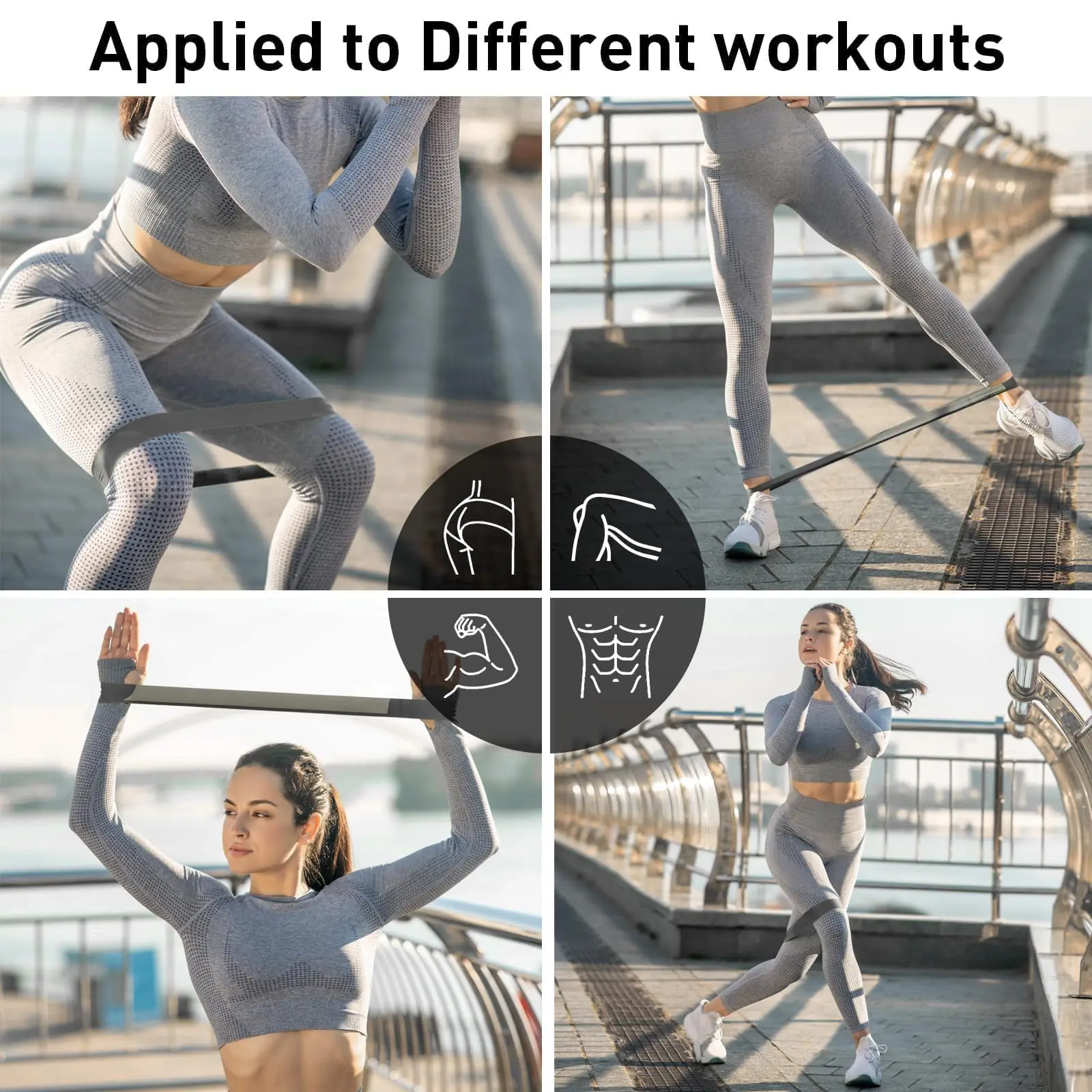 Grenzüberschreitender, spezieller Yoga-Latex-Spannring, elastisches Band, dünne Beine, Hüftlift, Widerstandsband, Bodybuilding-Spannungsband – Detail 5