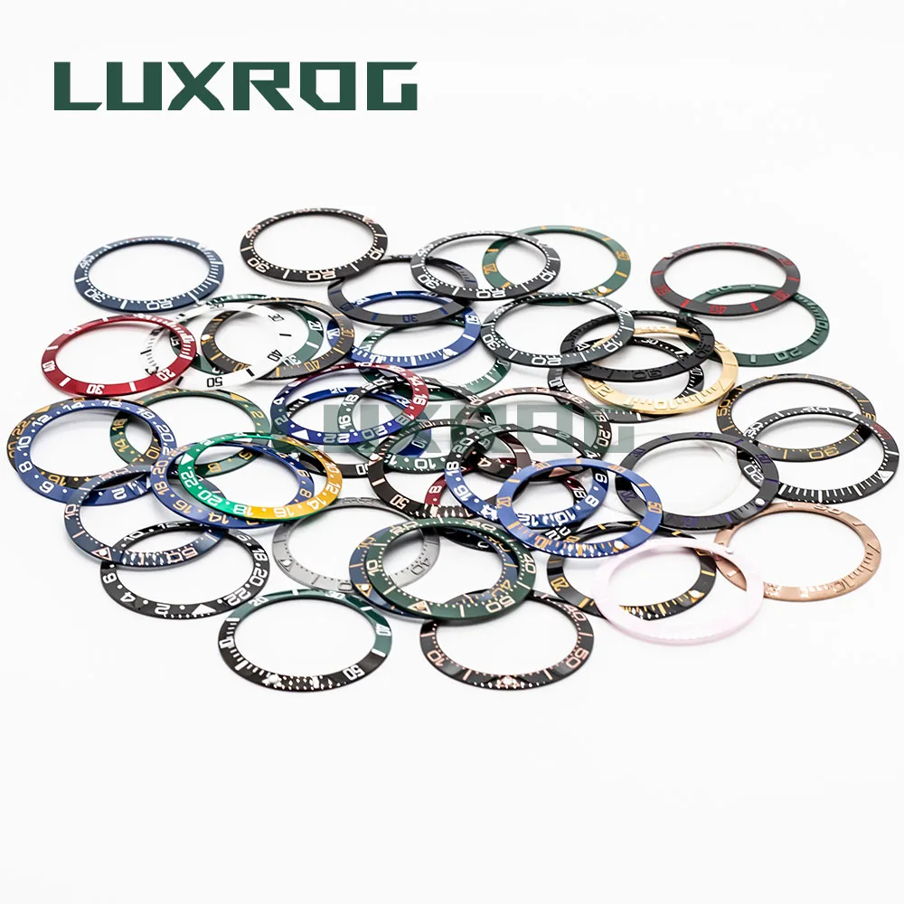 Gmt 38mm Sub Watch Ring Ceramic Bezel Insert Ring Replacement Watch Accessories Scale ID 30.5mm OD 38mm Fit 40mm Watch Case