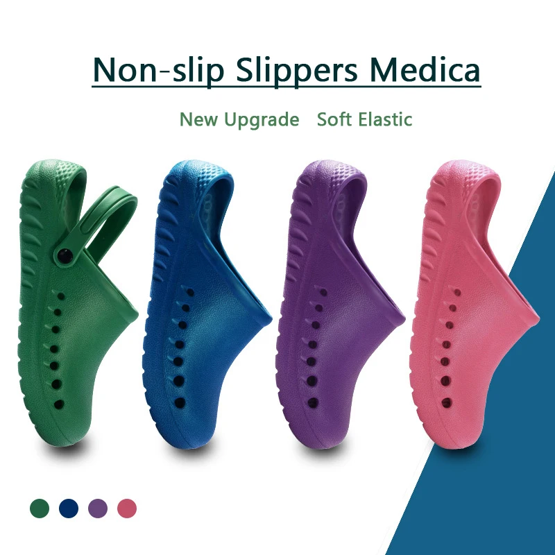 Unisex Hospital Medical Slipper Soft Doctor Nurse Clogs Doctor Medical Nursing Shoes Eva Non-Slip Shoes Dentisit Work Slippers