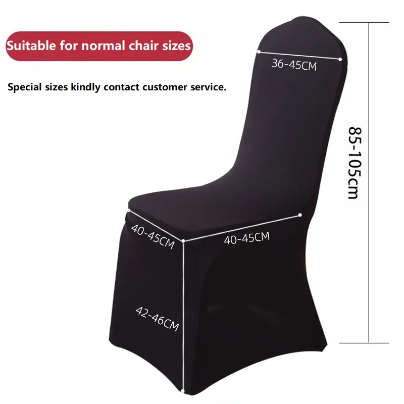 Wholesale Wedding Chair Cover Spandex Slip Cover Stretch  Banquet Party Reataurant Banquet Hotel Dining Chair Covers Solid Color