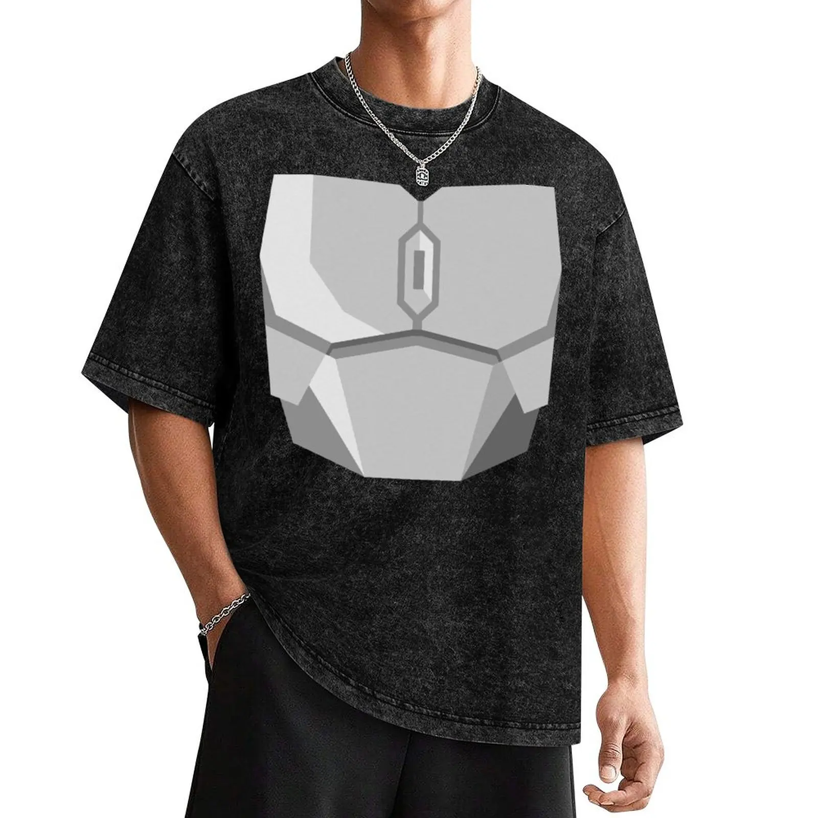 Silver Bounty Hunter Armor T-Shirt anime T-shirts oversize baggy shirts quick drying men graphic t shirts