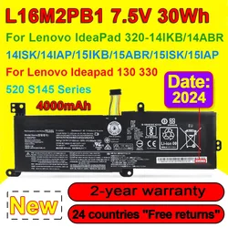 Batería para portátil Lenovo Ideapad 320-15IKB-15IAP-15AST-15ABR-14ABR 520-15IKBR 330-15ICN L16L2PB2 L16L2PB1 L16M2PB1 7,5 V 4000mAh