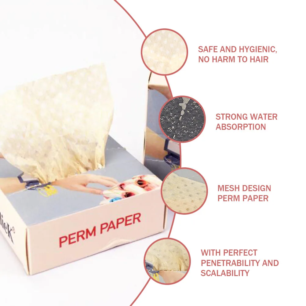 

Perm Paper for Hair Styling High Temperature Resistance Strong Absorption Professional Coloring Use Disposable Salon Supplies